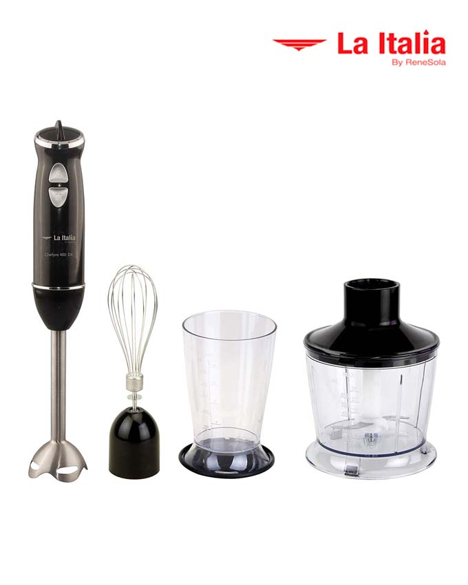 La Italia by ReneSola CHEFPRO 400 DX Hand Blender with Chopper